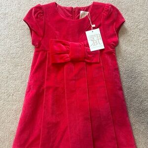 Beaufort Bonnett Girls Red Velveteen Darcy Dress